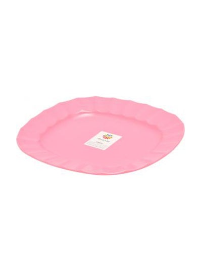 اشتري Melamine Rectangle Plate لون وردي 25 x 21 سنتيمتر في السعودية