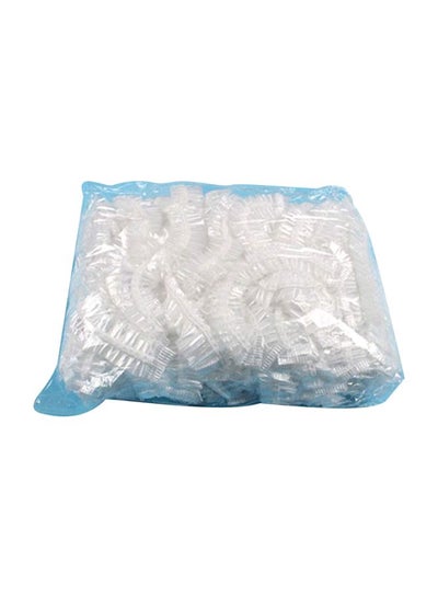 Buy 100-Piece Disposable Shower Cap Clear in UAE