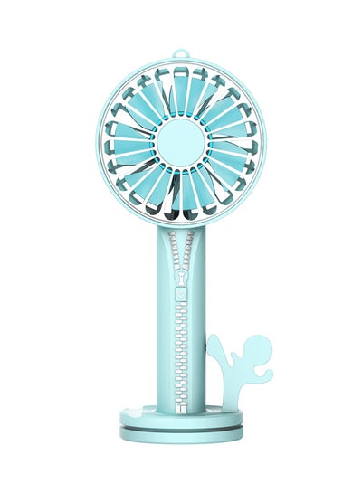 Buy Portable USB Mini Desktop Fan FS042 Sky Blue in UAE