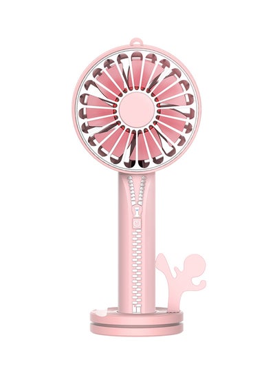 اشتري Portable USB Mini Desktop Fan وردي 275 غم في الامارات