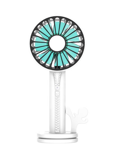 Buy Portable USB Mini Desktop Fan FS045 White/Green in UAE