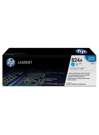 Buy 824A Print Cartridge For Laserjet Cyan in Saudi Arabia