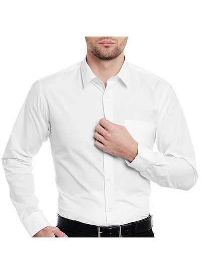 سعر Slim Fit Formal Shirt أبيض فى الامارات  نون الامارات  كان بكام