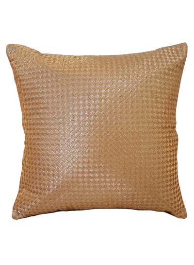 Buy Zari Shiffly Embroidered Cushion Cover Brown 40 x 40centimeter in UAE