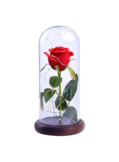 Buy Diy Rose Glass Cover Ornaments Multicolour in UAE