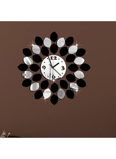 Buy 3D Removable Lemon Clock Wall Sticker Multicolour in UAE