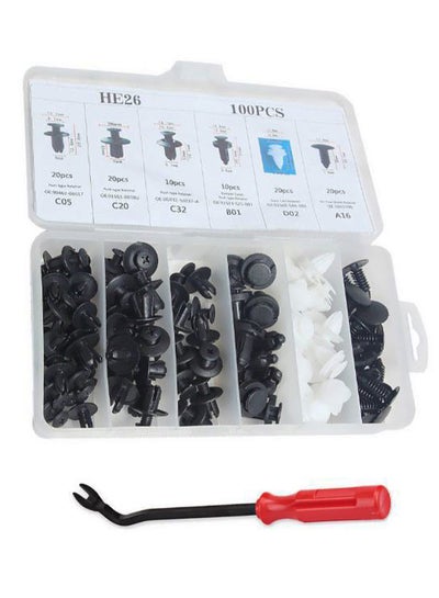 اشتري 100-Piece Car Body Push Retainer Clip Set في السعودية