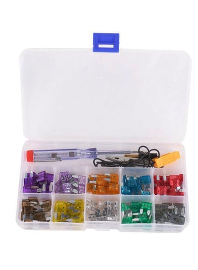 Buy 100-Piece Mini Car Fuse Kit in UAE