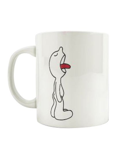 Buy Printed Ceramic Mug White/Black in Egypt