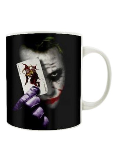 Buy Joker Printed Ceramic Mug Black/White/Purple Standard in Egypt