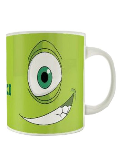 Buy Printed Ceramic Mug Green/White in Egypt