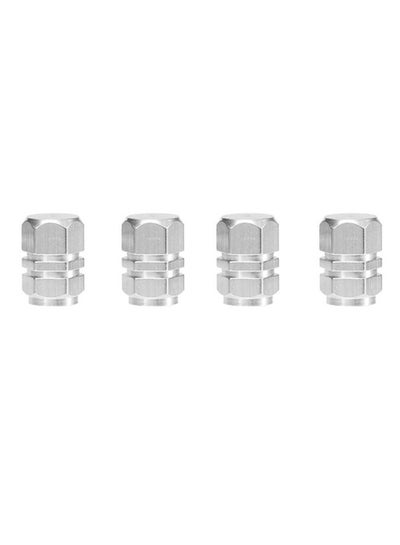 Buy 4-Piece Car Wheel Tires Stem Airtight Cap Set in Saudi Arabia