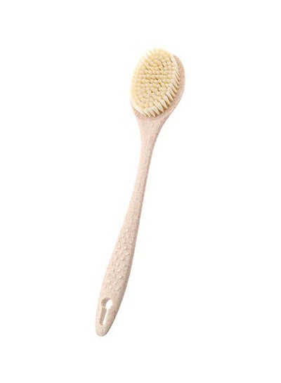 Buy Bath Body Brush Beige 14.3x3.1x1.7inch in Saudi Arabia