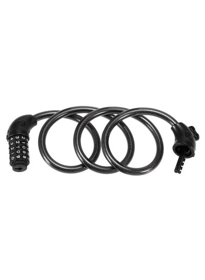 Buy Bicycle Anti-Theft 5-Digit Coded Wire Lock ‎3.8 x 13.2 x 13cm in UAE