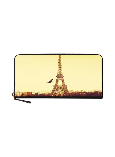 Buy Paris Eiffel Tower Classic Zip Wallet Blue in UAE