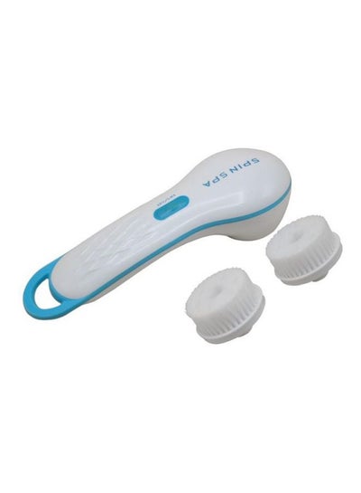 Buy Cleansing Facial Brush With 2 Cleanser White/Blue in Egypt