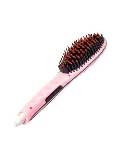 Buy Styling Hair Straightening Brush Pink in Egypt