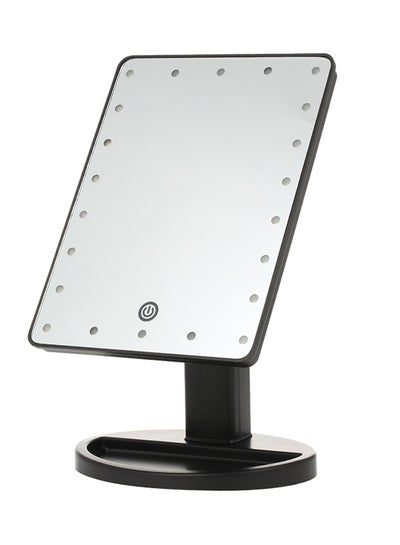 Buy Touch Screen LED Makeup Mirror Black/Clear in Egypt