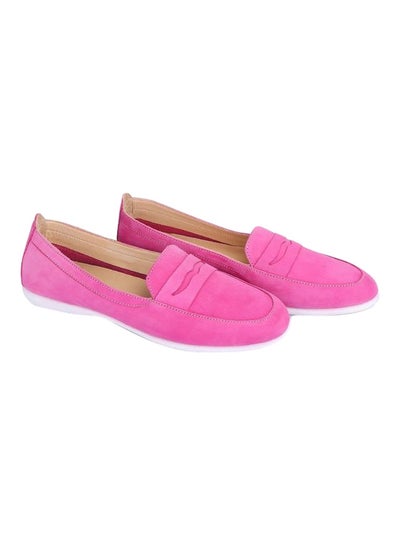 Buy Leather Slip-On Ballerinas Fuxia in Egypt