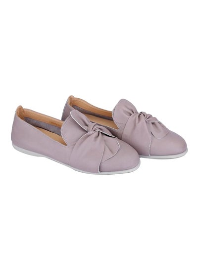 Buy Leather Slip-on Ballerinas Mink in Egypt