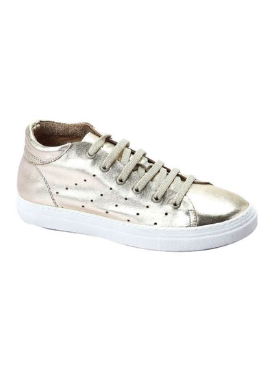 Buy Lace-up Sneakers Gold in Egypt