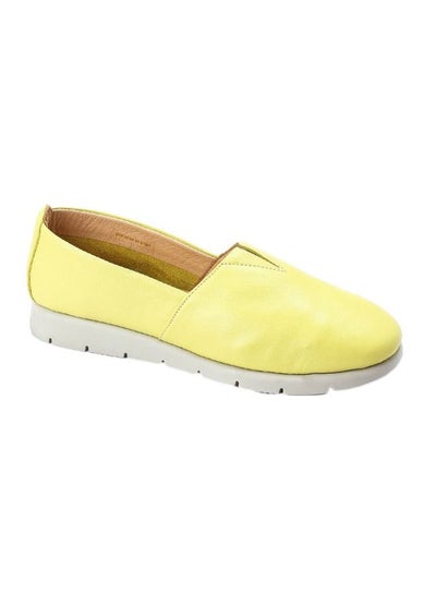 Buy Leather Casual Slip Ons Lime in Egypt