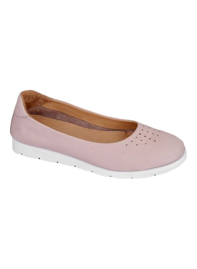 Buy Leather Slip-on Ballerinas Nude in Egypt