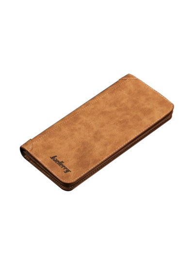 Buy Casual Leather Wallet Brown in UAE