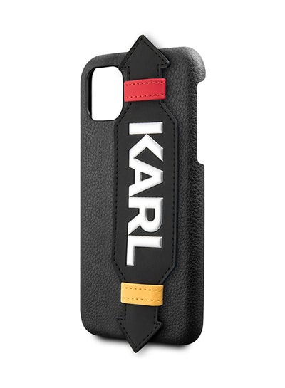 Buy PU Hard Case With Strap For Apple iPhone XI Black in Saudi Arabia