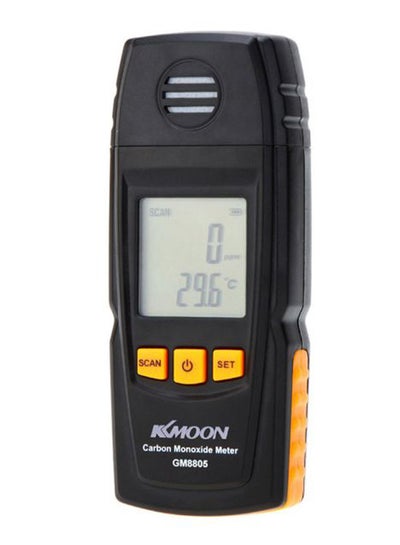 Buy Handheld Carbon Monoxide Gas Detector Meter Black/Yellow in Saudi Arabia