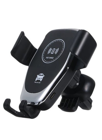 Buy Wireless Phone Charging Car Mount Black in Saudi Arabia