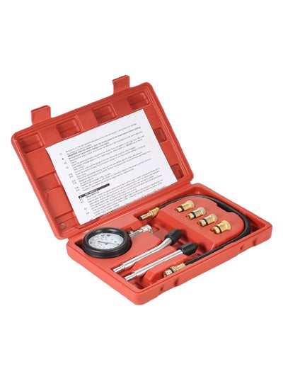 Buy 8-Piece Gasoline Engine Compression Tester Kit With Case in Saudi Arabia