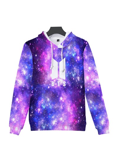 Buy 3D Realstic Print Drawstring Hoodie Multicolour in UAE