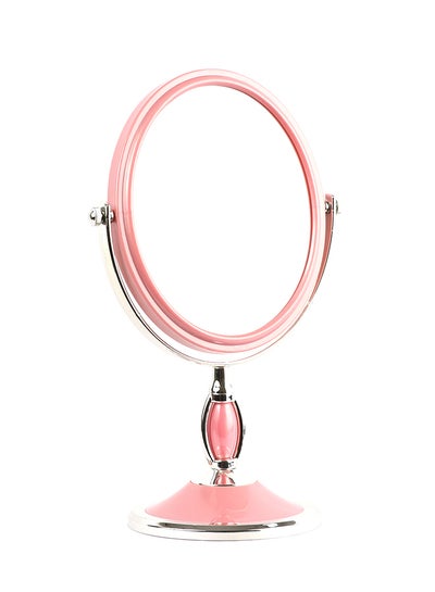 Buy Double Sided Mirror Pink/Silver in Saudi Arabia