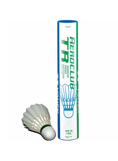 اشتري 12-Piece Aeroclub TR Badminton Shuttlecock 16 x 4 x 4 سنتيمتر في الامارات