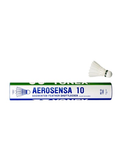 اشتري 12-Piece Aerosensa 10 Shuttlecock 16 x 4 x 4 سنتيمتر في الامارات