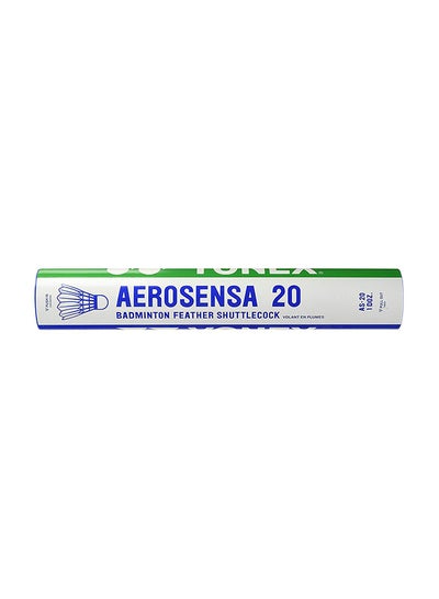 اشتري 12-Piece Aerosensa 20 Shuttlecock 16 x 4 x 4 سنتيمتر في الامارات