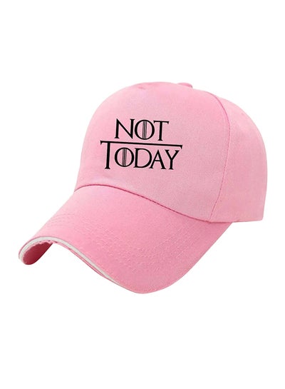 Buy Printed Baseball Cap Pink in UAE