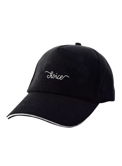 Buy Printed Baseball Cap Black in UAE