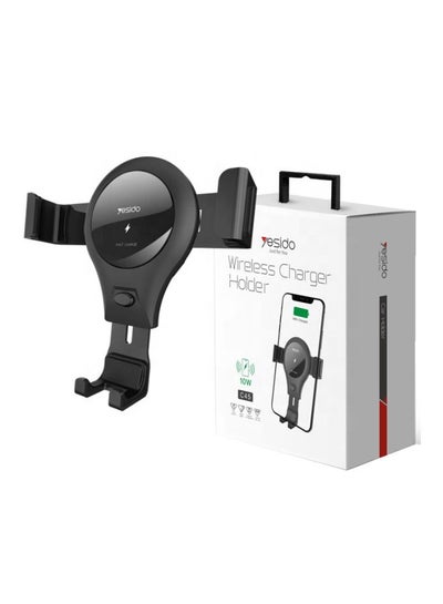 Buy Wireless Mobile Charger And Holder Black in Saudi Arabia