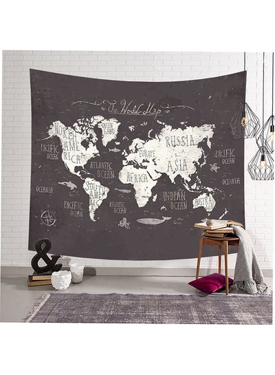 Buy World Map Style Printing Wall Hanging Tapestry Multicolour in Saudi Arabia