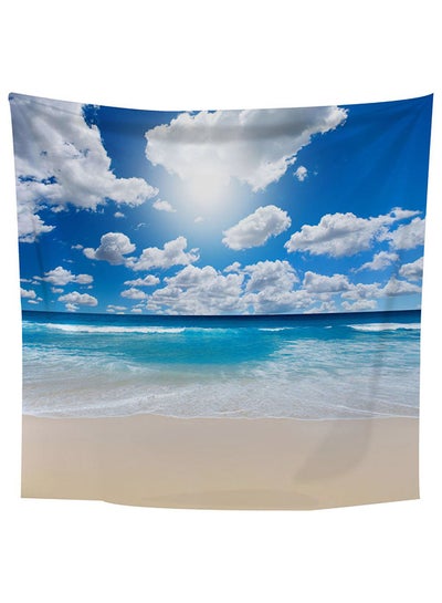 Buy Beach Seascape Square Wall Hanging Tapestry Multicolour in UAE