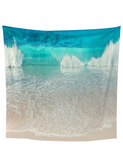 Buy Sea Wave Print Wall Hanging Tapestry Multicolour in UAE