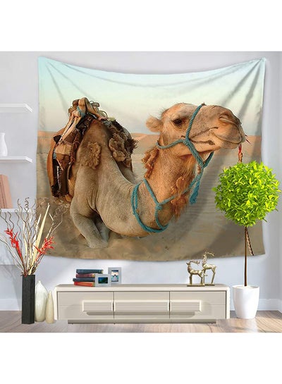 Buy Desert Camel Pattern Hanging Wall Tapestry Multicolour 1300x1500mm in UAE