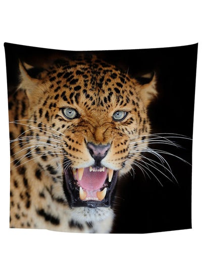 Buy Angry Leopard Wall Hanging Tapestry Multicolour in UAE