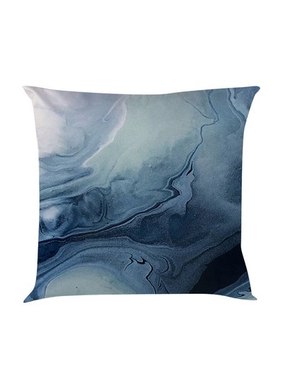 Buy Marble Seawave Cushion Cover Multicolour 40x40cm in UAE