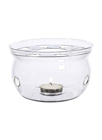 Buy Glass Candlestick Holder Clear One Size in Saudi Arabia