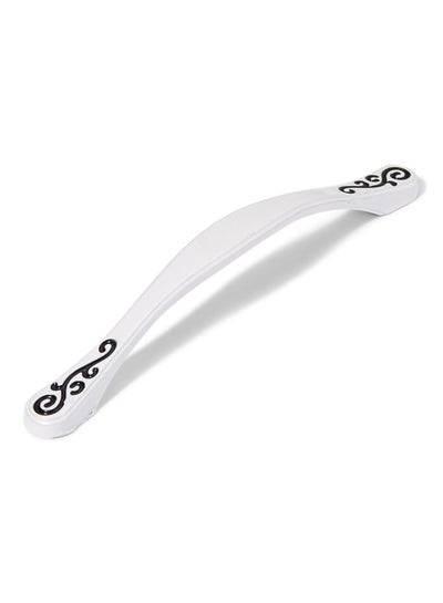 Buy Aluminum Cupboard Handle White/Black 17x1x1cm in UAE