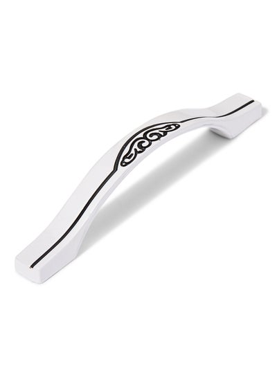 Buy Aluminum Cupboard Handle White/Black 15x1x1centimeter in UAE