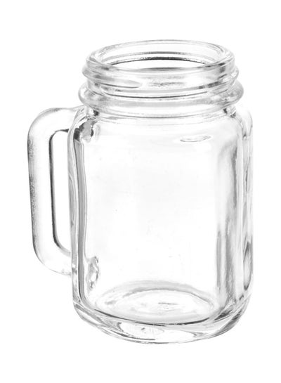 Buy Set Of 4 Houseware Jar Shot Glass Clear 6.5 x 5.5cm in Saudi Arabia